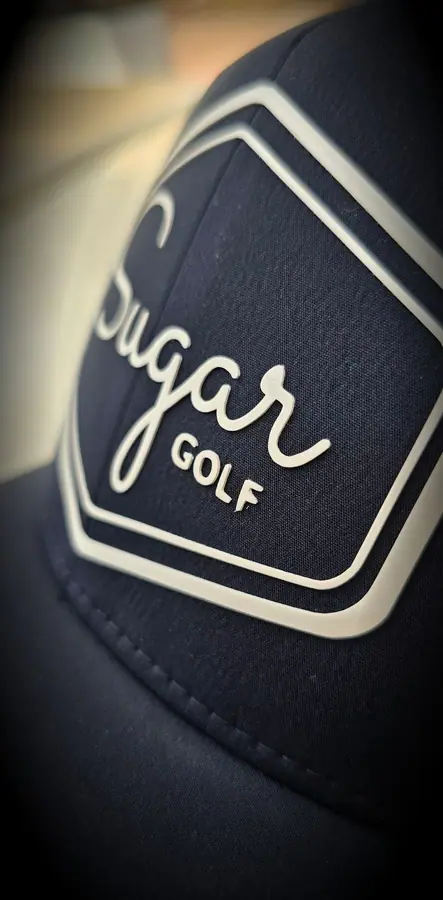 Custom embroidered cap produced by Resin 8 Studios
