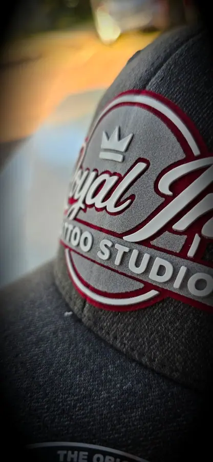 Custom embroidered cap produced by Resin 8 Studios