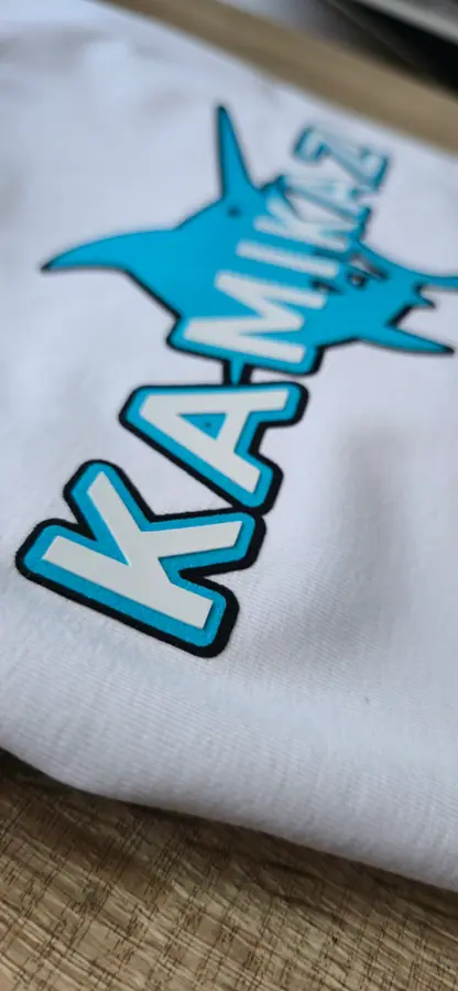 Custom printed t-shirt produced by Resin 8 Studios