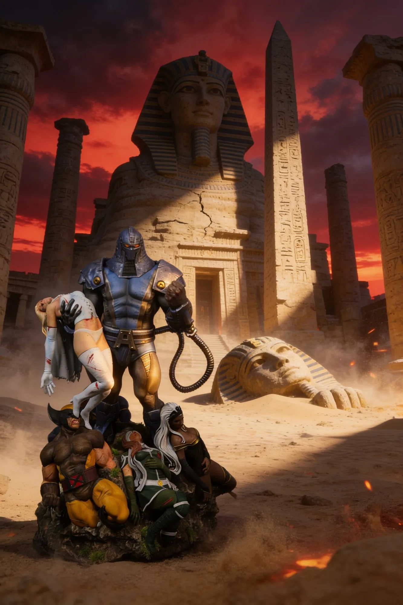 Apocalypse — Fall of the X-Men — hand-painted resin figure by Resin 8 Studios