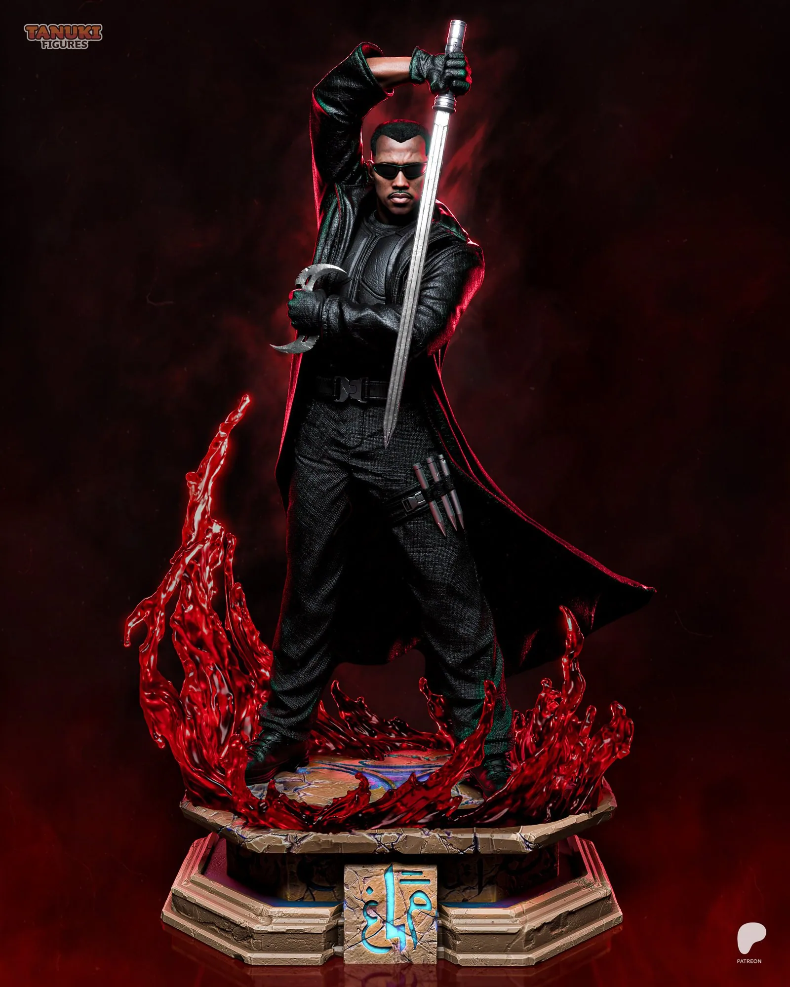Blade — The Daywalker — hand-painted resin figure