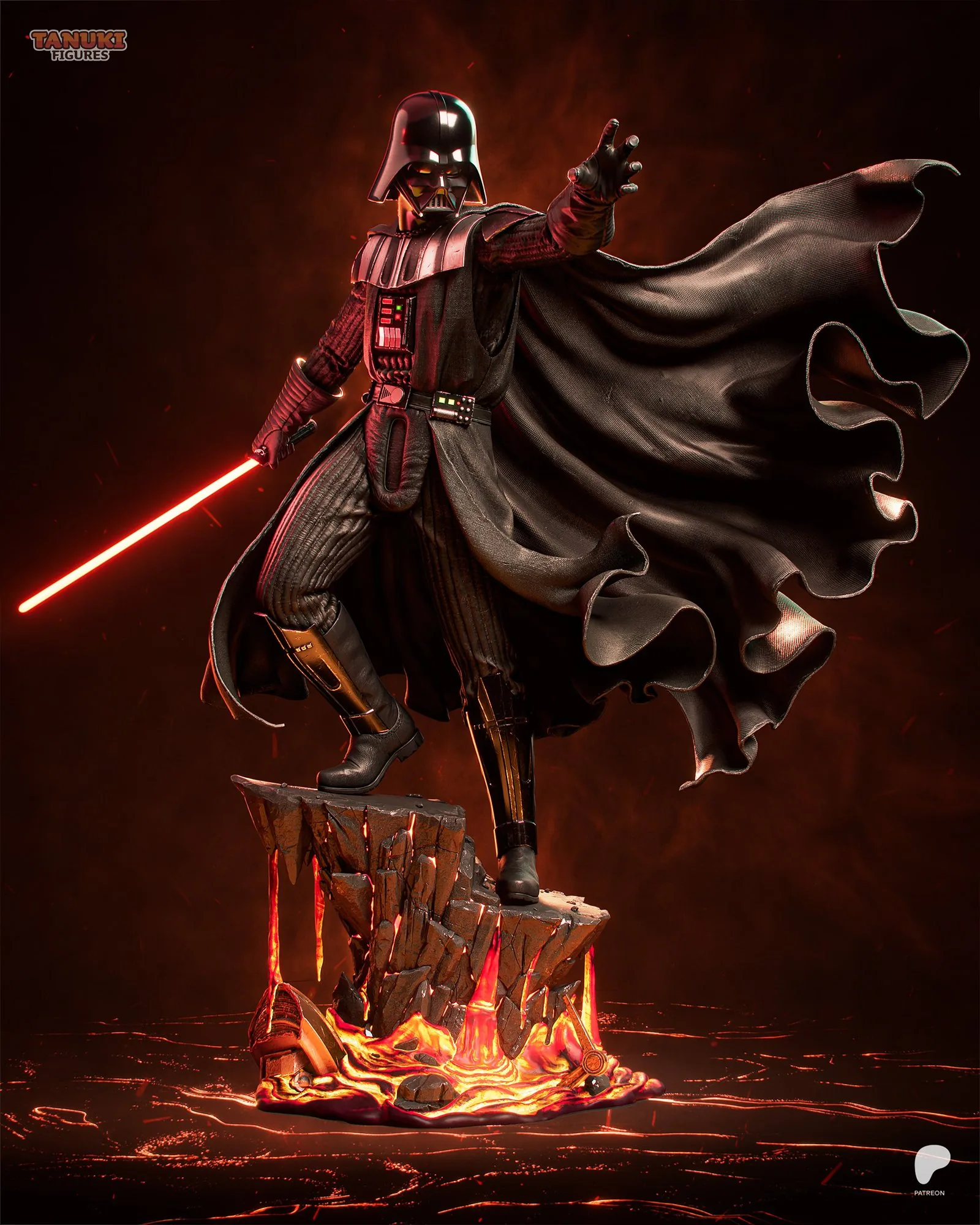 Darth Vader — Lord of the Sith — hand-painted resin figure