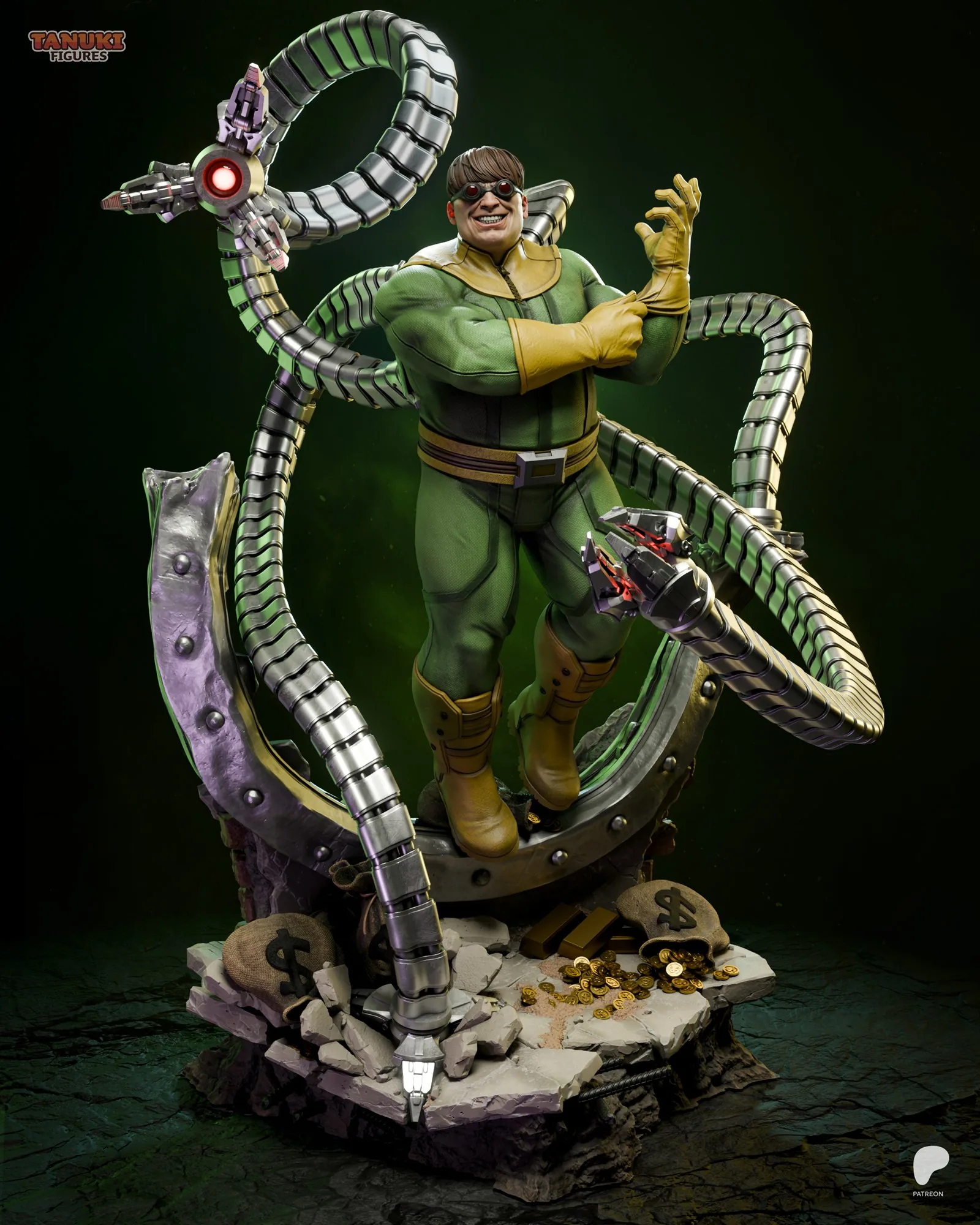 Doctor Octopus — Otto Octavius — hand-painted resin figure