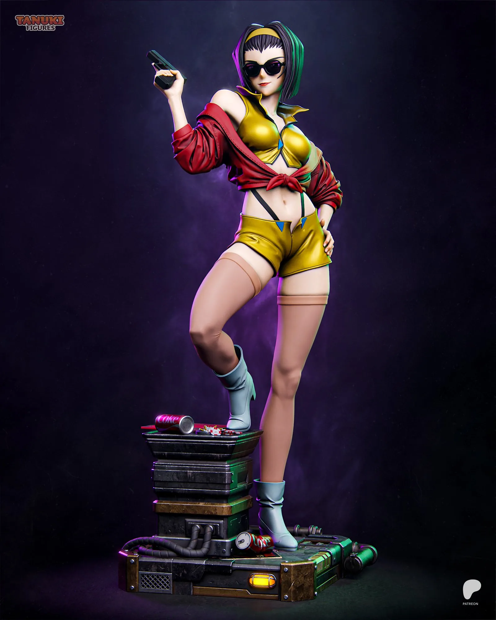 Faye Valentine — Bounty Hunter — hand-painted resin figure