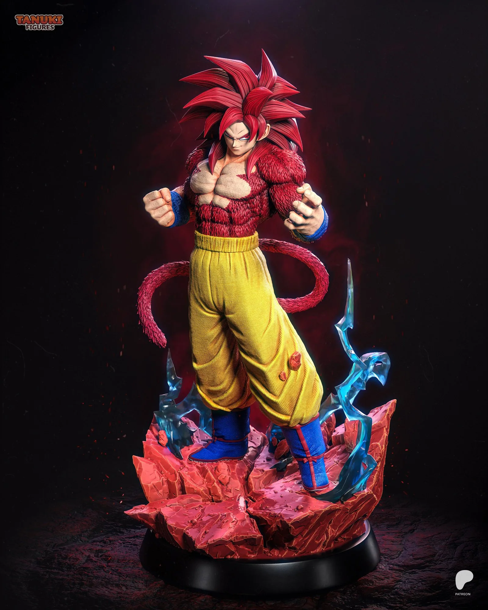 Goku — Super Saiyan 4 — hand-painted resin figure