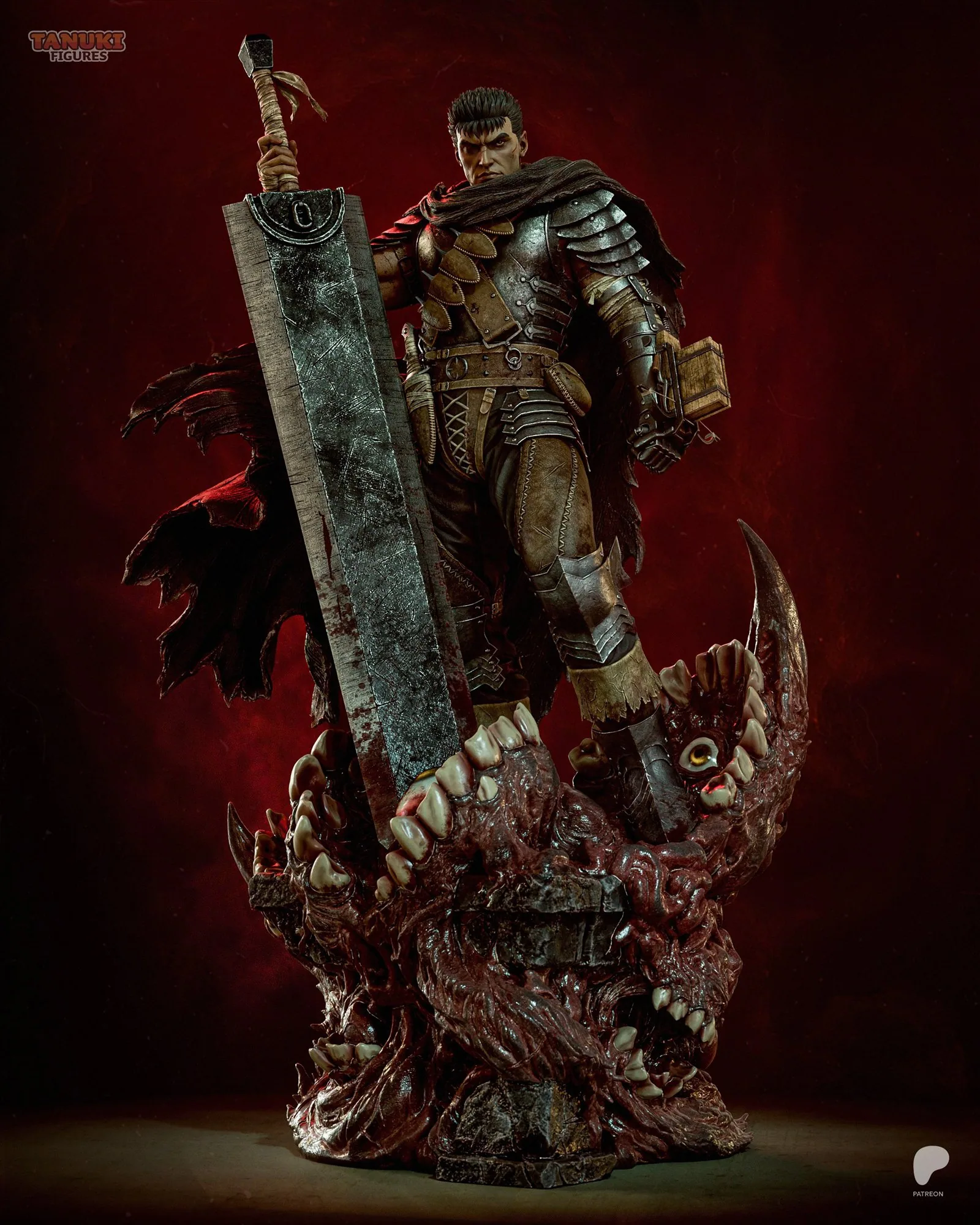 Guts — The Black Swordsman — hand-painted resin figure