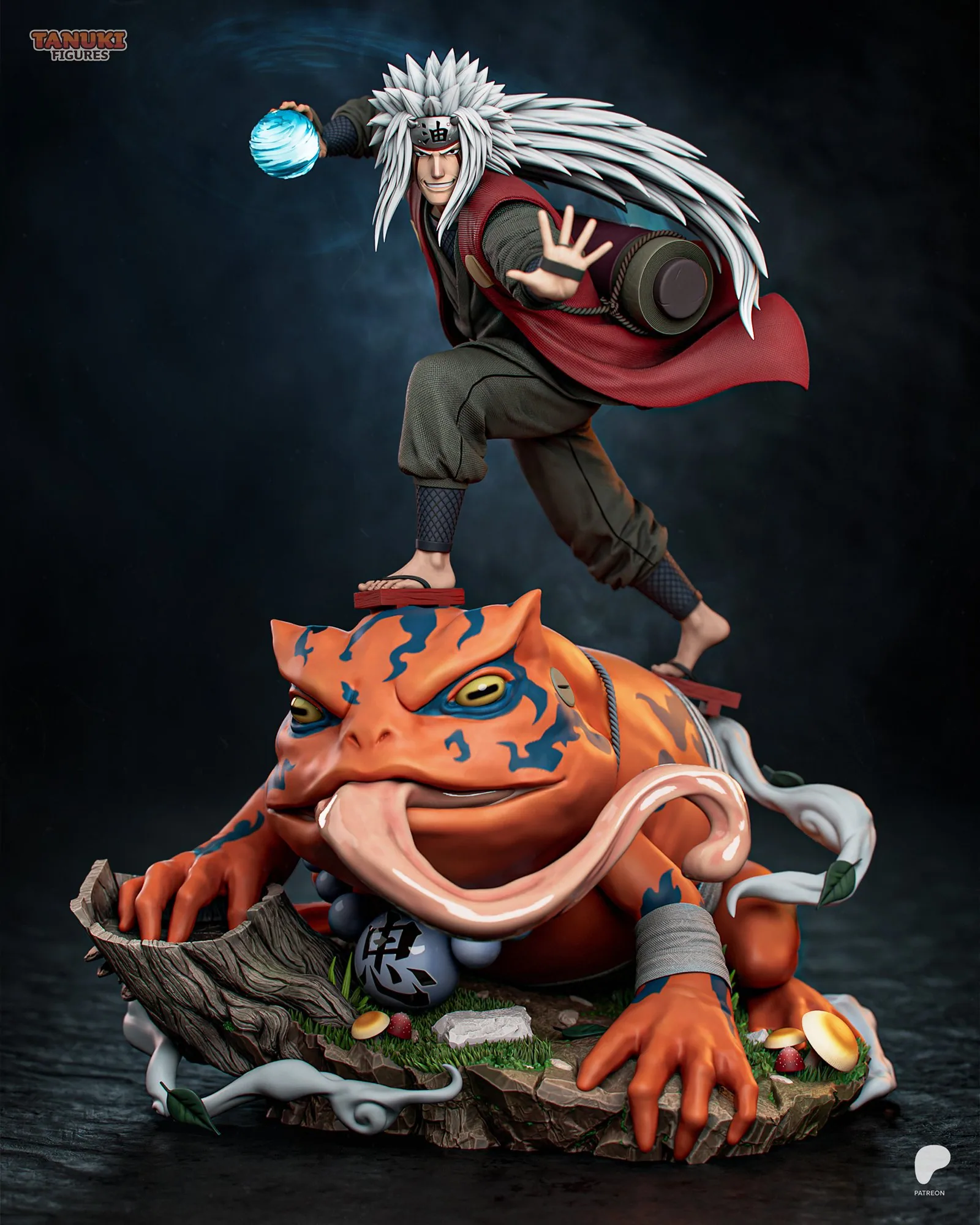Jiraiya — The Toad Sage — hand-painted resin figure