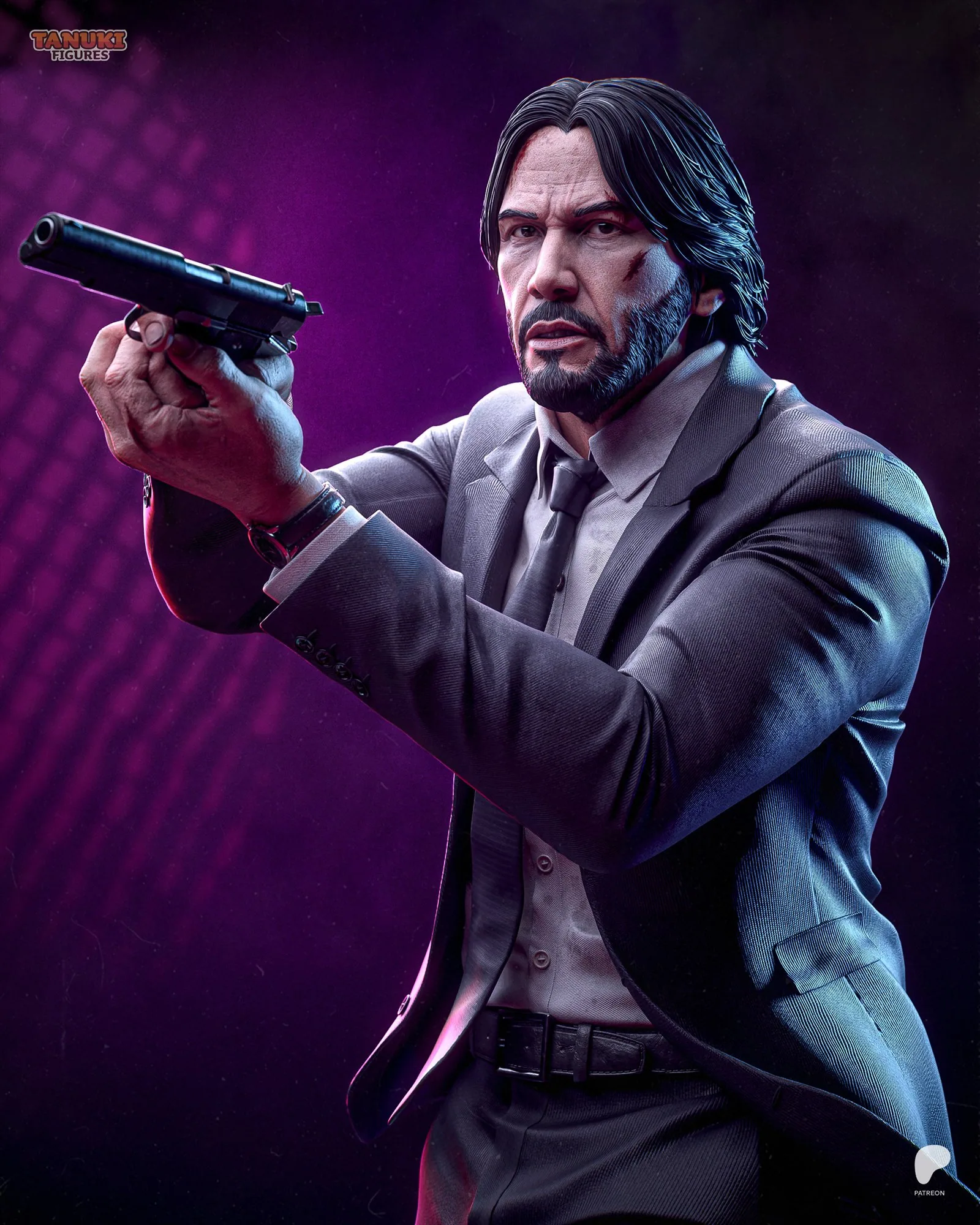 John Wick — Baba Yaga — hand-painted resin figure