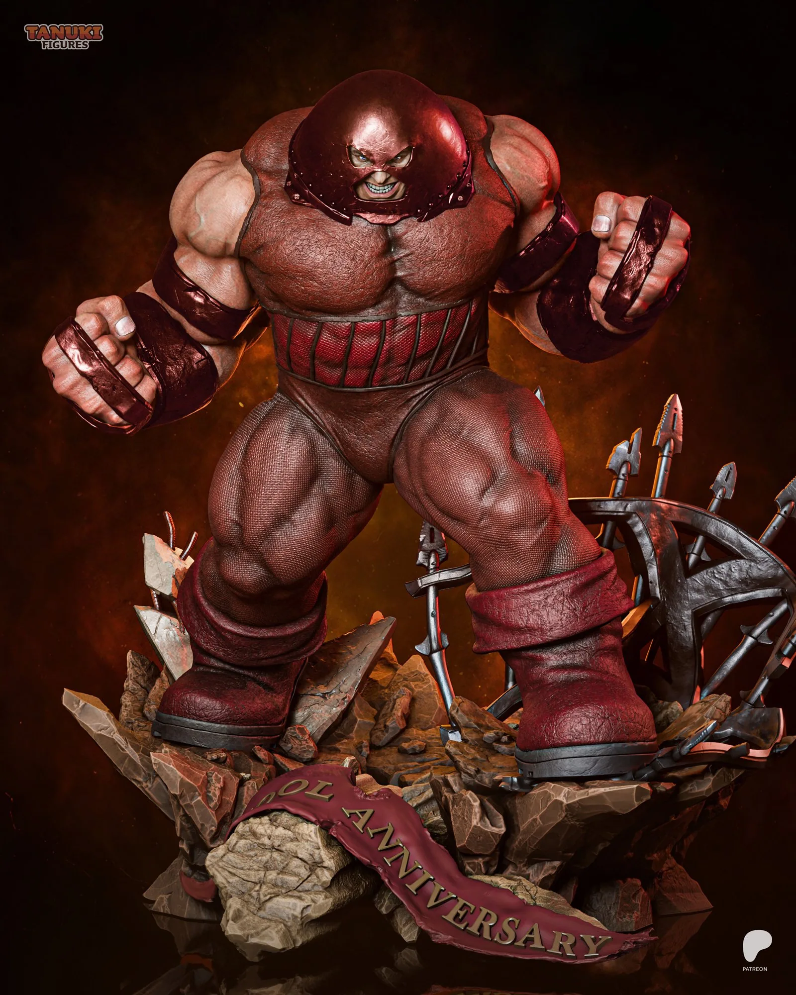 Juggernaut — The Unstoppable — hand-painted resin figure