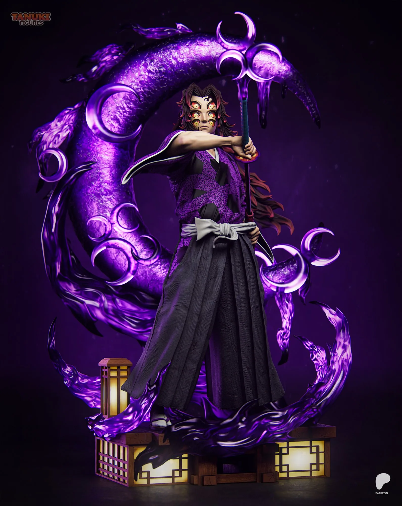Kokushibo — Upper Moon One — hand-painted resin figure
