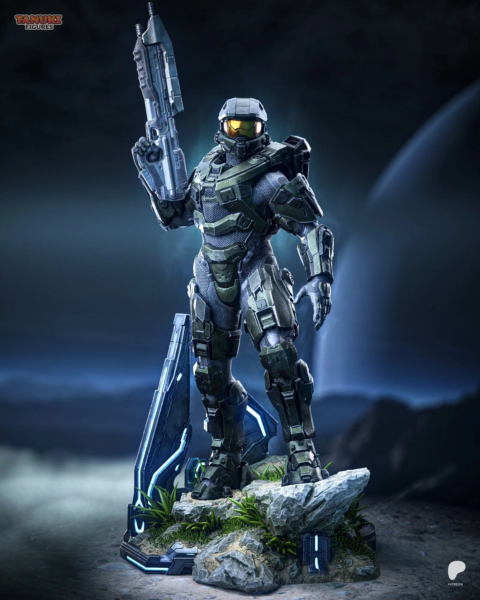 Master Chief — Spartan 117 — hand-painted resin figure