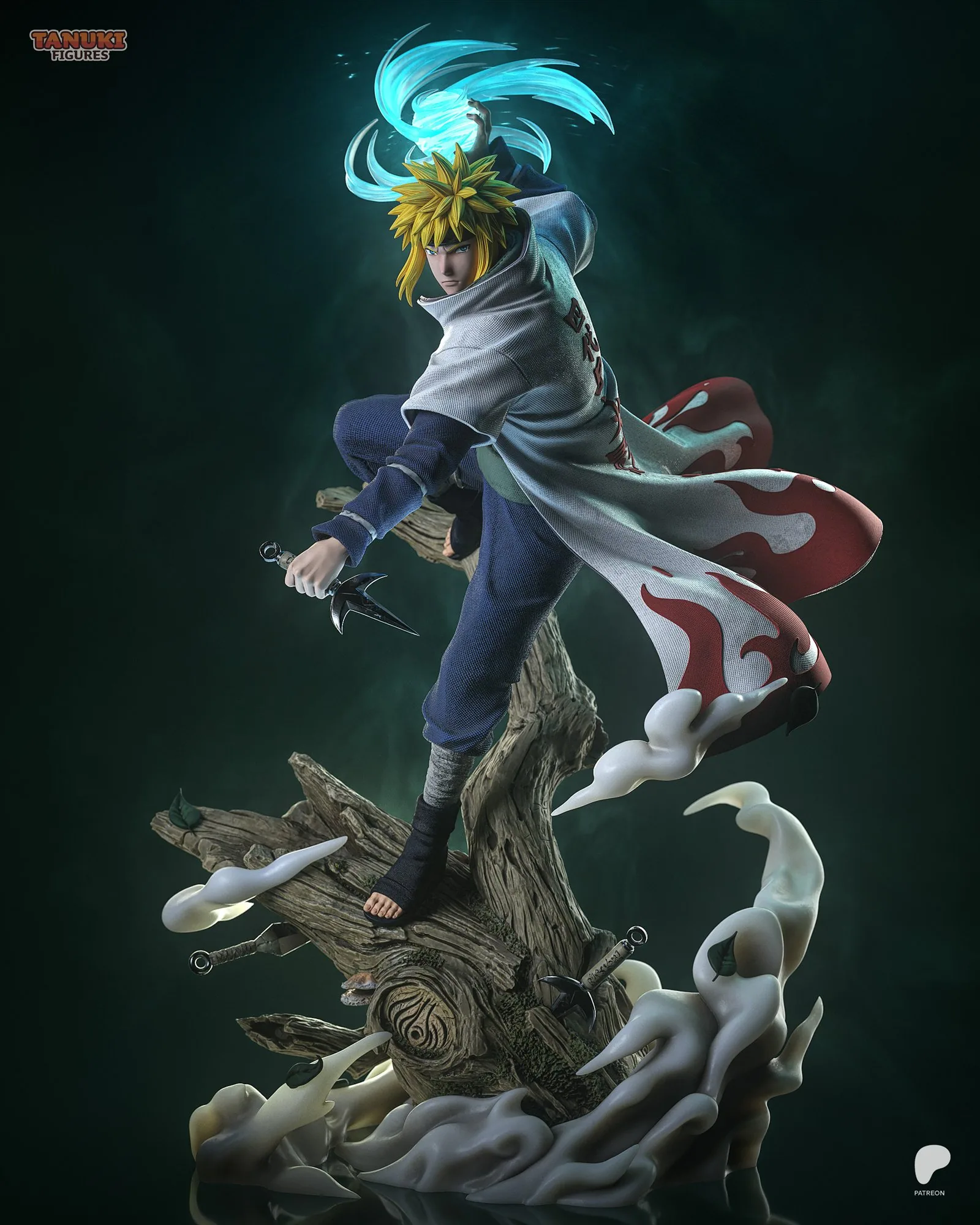 Minato Namikaze — The Yellow Flash — hand-painted resin figure