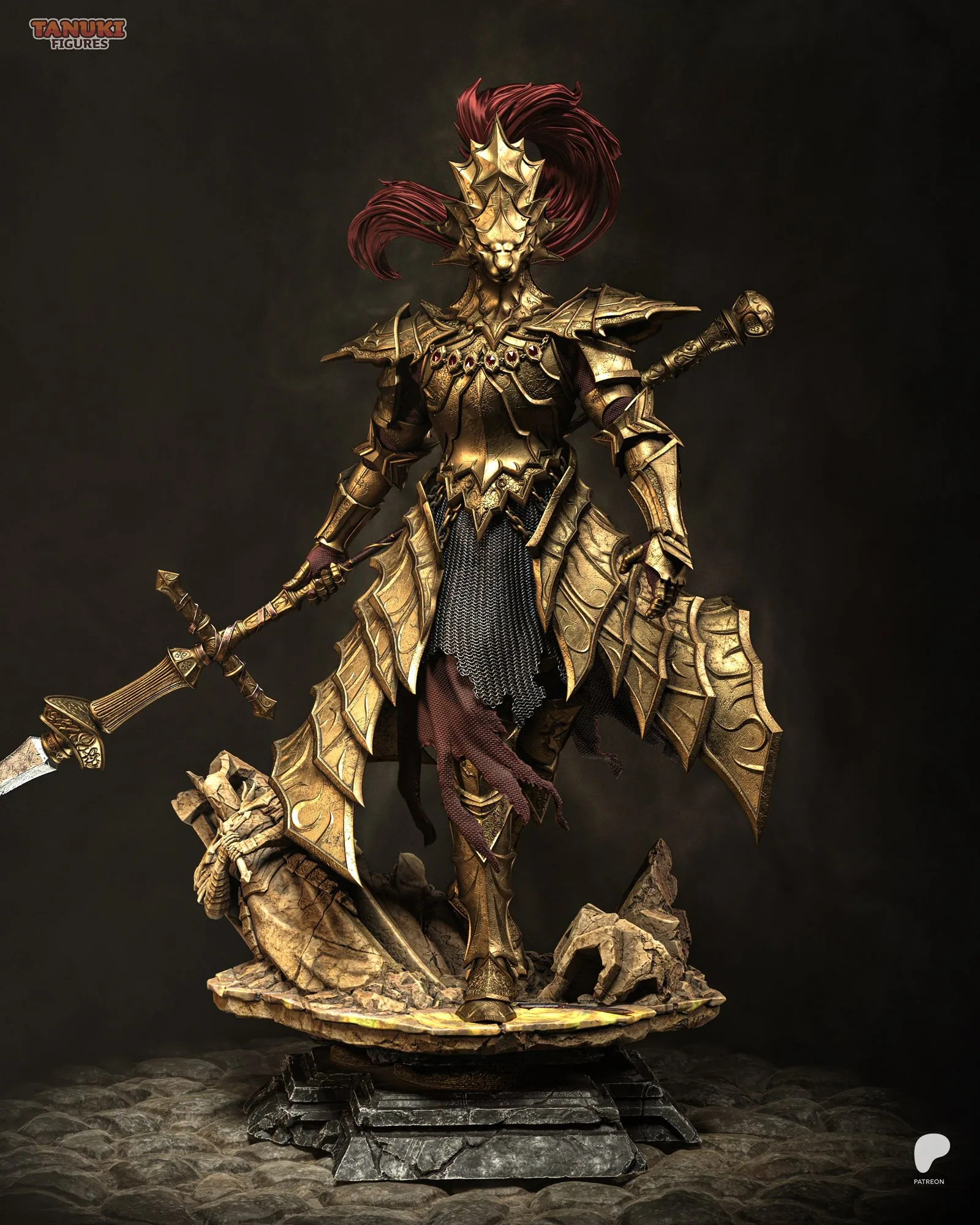 Ornstein — The Dragonslayer — hand-painted resin figure