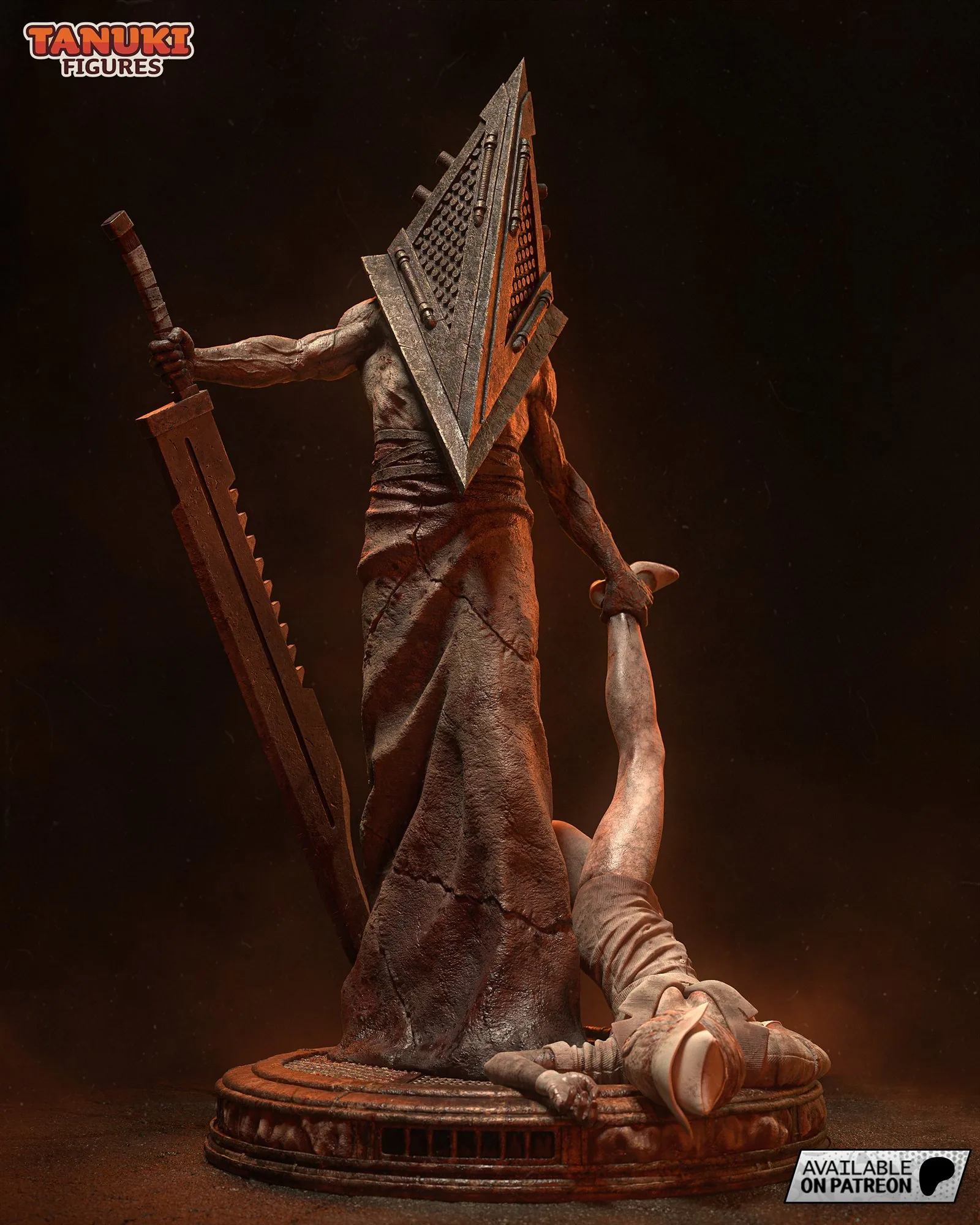 Pyramid Head — The Executioner — hand-painted resin figure