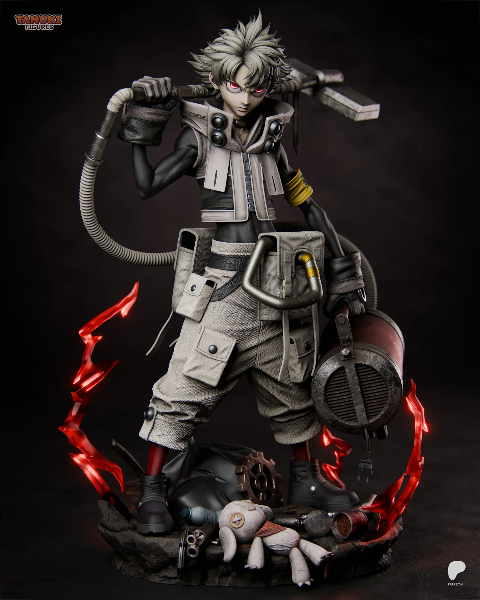 Rudo — The Trash Warrior — hand-painted resin figure