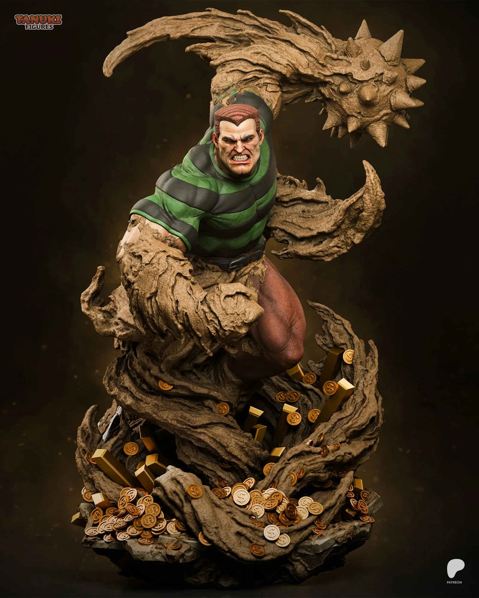 Sandman — Flint Marko — hand-painted resin figure