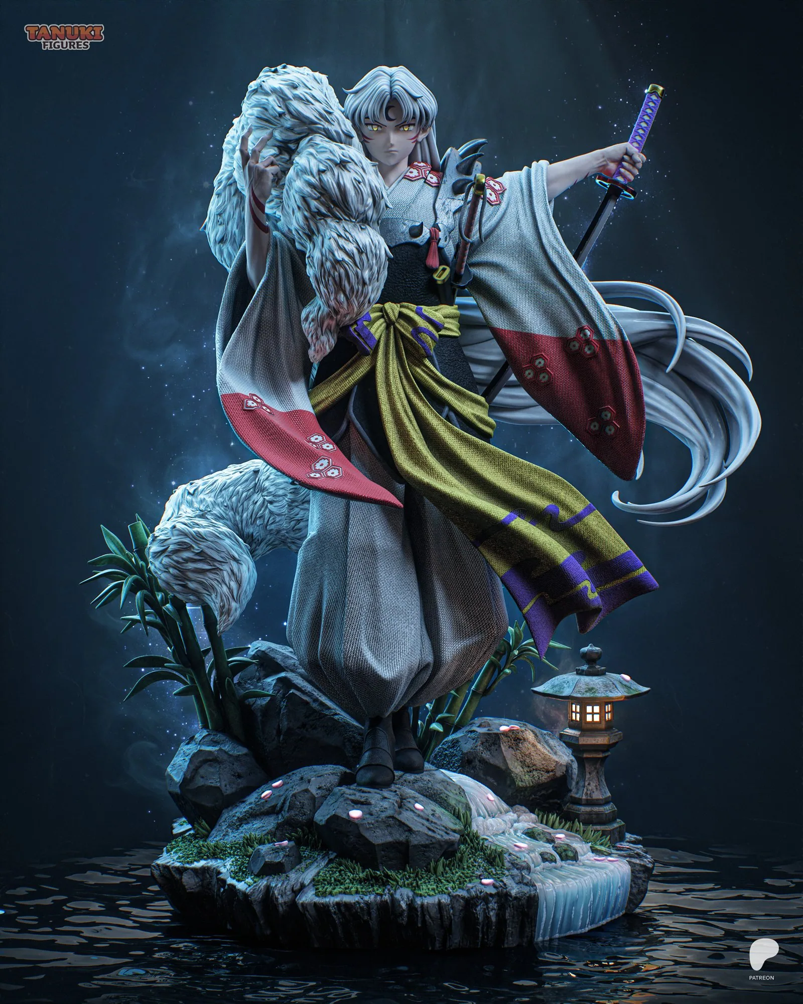 Sesshomaru — The Beast King — hand-painted resin figure