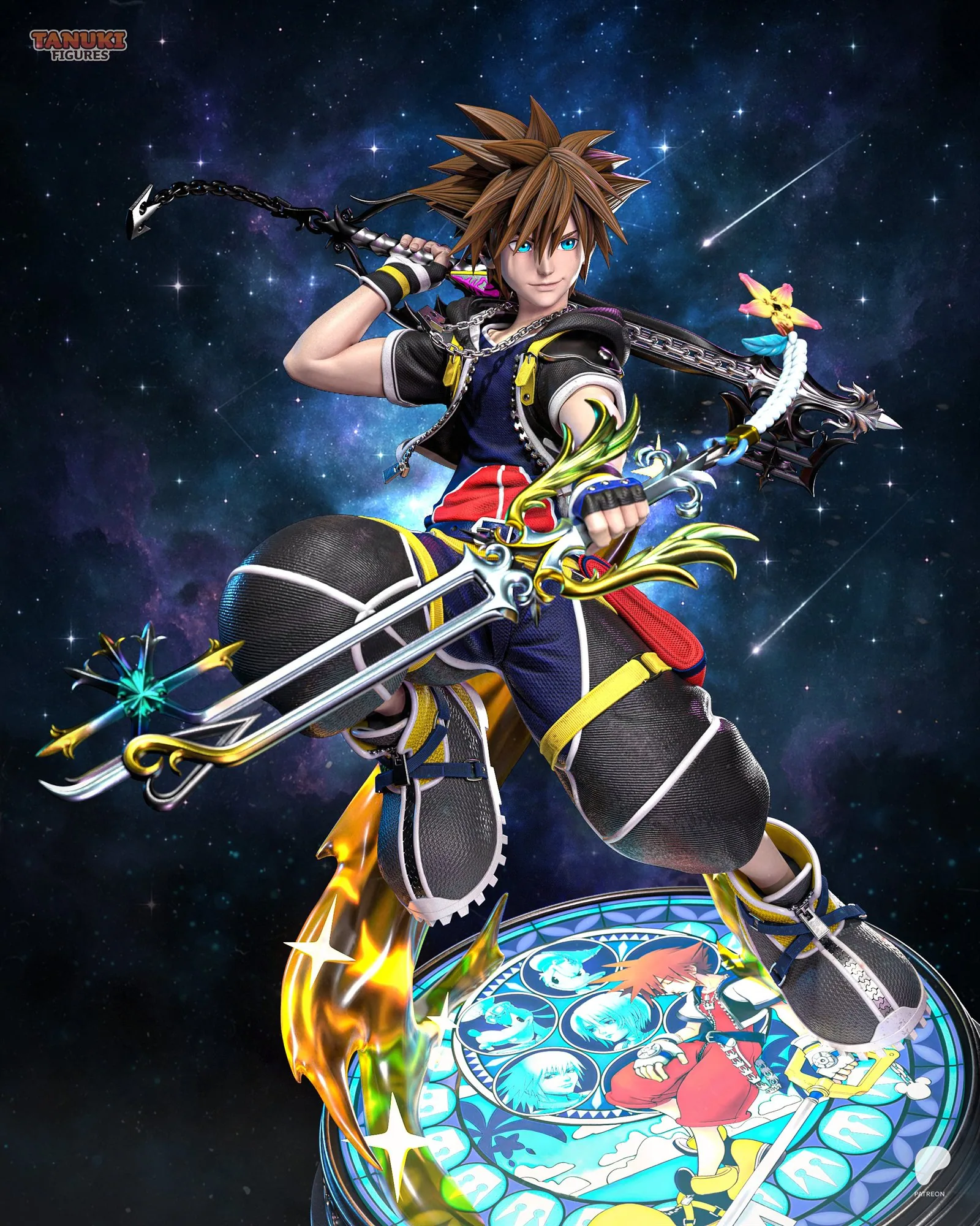 Sora — Keyblade Wielder — hand-painted resin figure