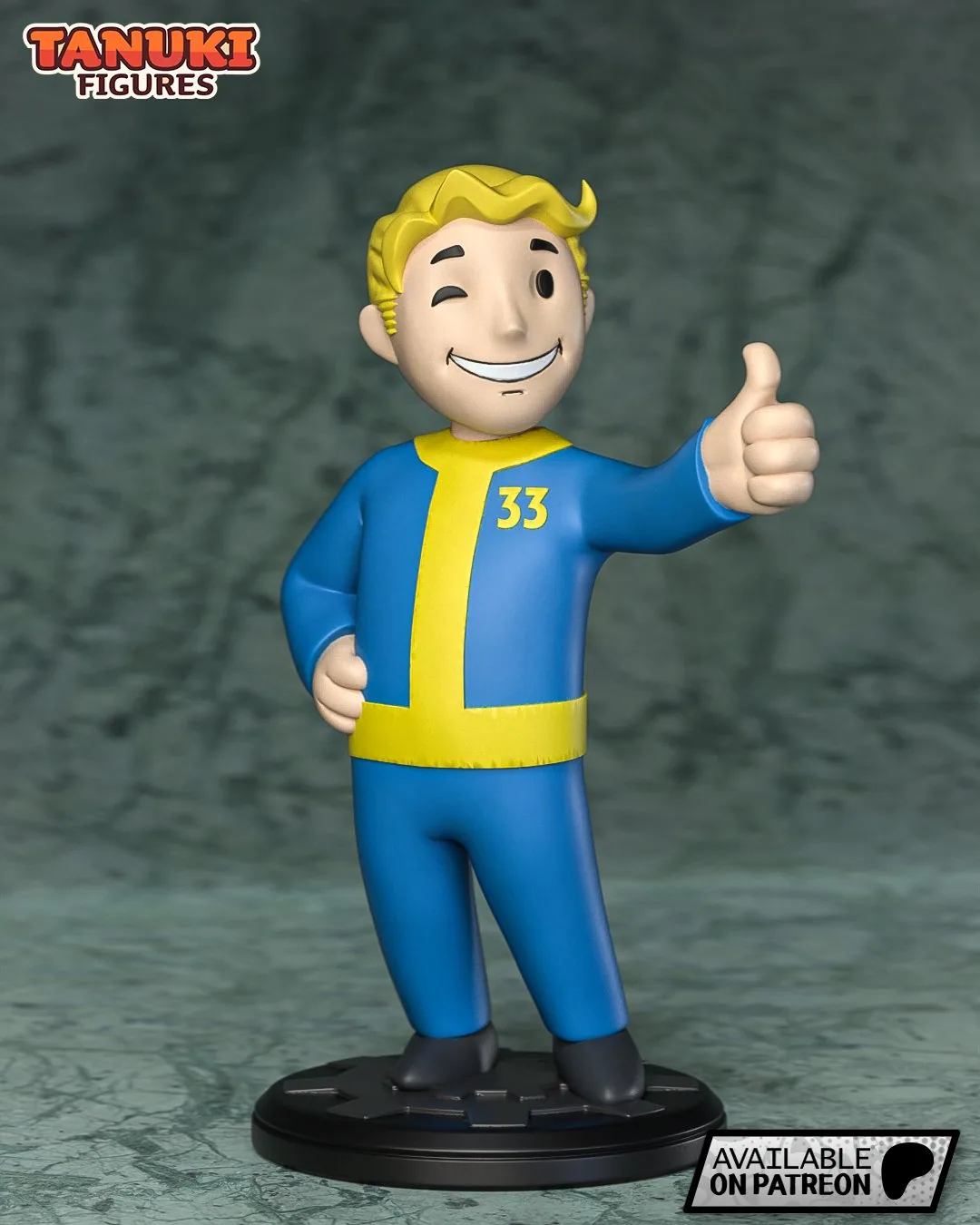 Vault Boy — Fallout — hand-painted resin figure